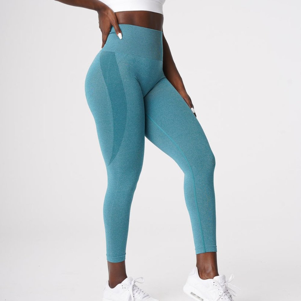 NVGTN Teal Contour Seamless Leggings